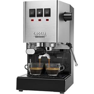 Gaggia Classic Evo | Inox | Macchina Espresso Manuale | Made in Italy | Macchina da caffè con bacchetta a vapore professionale | Americano, Caffettiera e Cappuccino per la Casa