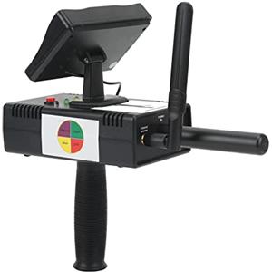 Hyuduo Metal Detector sotterraneo Alloggiamento in ABS Sensibile Scansione veloce Caccia al tesoro Oro Argento Rame AC100-240V con schermo HD (Euro Plug)