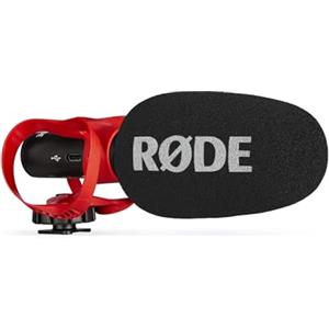 RØDE VideoMic GO II Microfono a canna ultra-compatto per fotocamere con uscite da 3,5 mm e USB per cinema, creazione di contenuti, podcasting e videochiamate