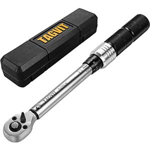 TAGVIT Chiave Dinamometrica 1/4, 5-25 Nm Chiave Dinamometrica Bicicletta, Alta Precisione ± 3%, Testa a Cricchetto Reversibile per Bicicletta, MTB e Moto