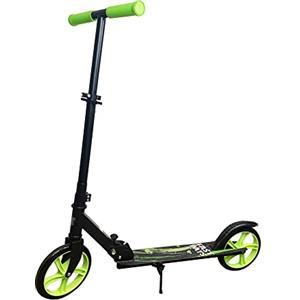 ODS Sportime, Monopattino 100 Acciaio Con Ruote In PU Da 200 Mm Cuscinetto Abec7 Portata Max 80 Kg Gioventù Unisex, Nero, Grigio, Giallo, 14