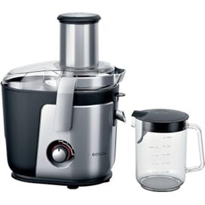 Bosch VitaJuice 4 Centrifuga, 1200 W, Stainless Steel, Nero