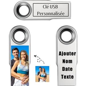 Generic Chiavetta USB Personalizzata con Il Tuo Testo Foto e Logo, Pen Drive Pennetta USB Chiavetta USB 128 gb/64 gb/32 gb, Trasferimento/Lettura Veloce (B / 32GB)