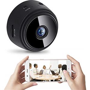 MBQYT Telecamera Spia, 1080P HD Telecamera Nascosta Wifi Senza Fili Microcamera per Casa Lunga Durata Batteria Mini Videocamera Sorveglianza Interno con Visione Notturna Rilevamento di Movimento