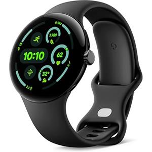 Google Pixel Watch 3 (45 mm) - Cassa nero opaco - Cinturino nero ossidiana - Wi-Fi