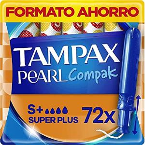 Tampax Pearl Compak Super Plus, 72 tamponi con applicatore, il nostro numero 1 in comfort e protezione
