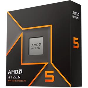 AMD Ryzen 5 9600X (scheda grafica integrata Radeon, 6 Cores/12 Threads, 65W DTP, Socket AM5, Cache 38MB, Boost di Frequenza fino a 5.4 GHz max, senza ventole)