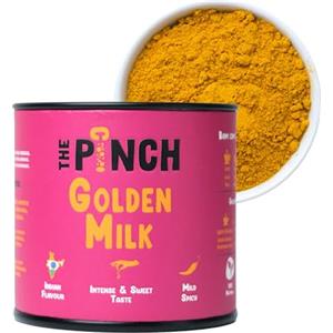 THE PINCH Golden Milk Spezie indiane naturali al 100%, utilizzate nell'Ayurveda per Golden Milk. Sano e facile da usare in tè, caffè, latte vegetale, frullati, succhi. Confezione da 45 g.