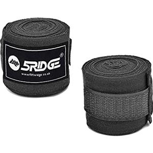 5RIDGE Guantoni interni per pugilato, 2,5 m, fascia elastica in tessuto, con passante per pollice, polsi e nocche, cinghie di protezione per muay thai, MMA, kickboxing, arti marziali, uomini, donne e