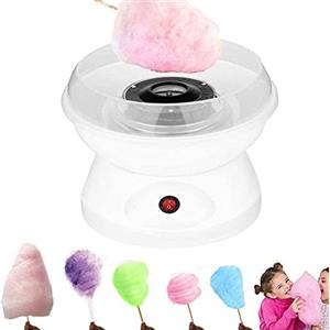 HUOLE Macchina Zucchero Filato | Ottimo per i Bambini | Fai Zucchero Filato Fresco a casa | Pronto in 5 minut | Include 1 misuratore per Lo Zucchero e 10 Bastoncini di Legno (Bianco)