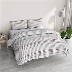 Italian Bed Linen Parure copripiumino ATHENA con sacco e federe stampati, SOFIA ROSA, Matrimoniale