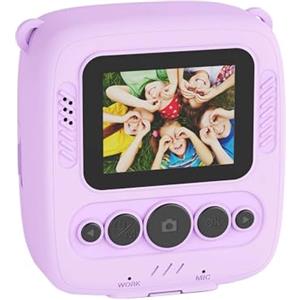 Sbyzm Macchina fotografica istantanea per bambini con stampe su carta, video HD 1080P portatile digitale per bambini, fotocamera digitale per bambini, regalo di compleanno, fotocamera giocattolo, video per