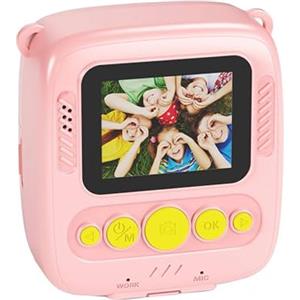 Sbyzm Macchina fotografica istantanea per bambini con stampe su carta, video HD 1080P portatile digitale per bambini, fotocamera digitale per bambini, regalo di compleanno, fotocamera giocattolo, video per