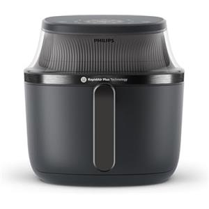 Philips Airfryer Serie 3000: Friggitrice ad aria da 6,2L con finestrella, Tec. RapidAir Plus, 16 modalità di cottura, 90% grassi in meno, facile da pulire, touchscreen, risparmio energetico (NA330/00)