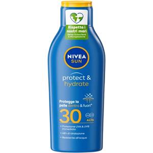 Nivea Sun Latte Solare Protect & Hydrate SPF30 - Crema Solare Idratante 100ml, Resistente all'Acqua e con Vitamina E
