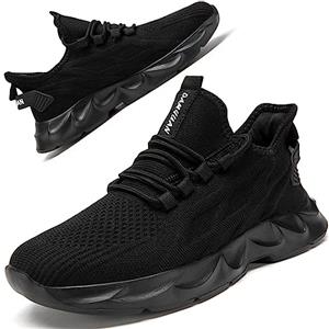 ZGPWZWL Scarpe Donna Sneakers Running Comode Tennis Fitness Palestra Sportive Confortevole Trekking Camminata Scarpe,Nero,39 EU