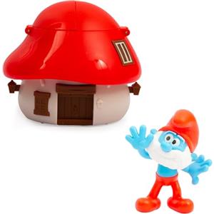 Famosa Casa Fungo dei Puffi con Figura 5,5 cm - Giocattolo a Sorpresa per Bambini dai 3 Anni