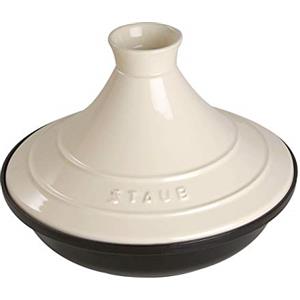 STAUB Tajine in Ghisa 20 cm - Ideale per piatti marocchini con coperchio in ceramica