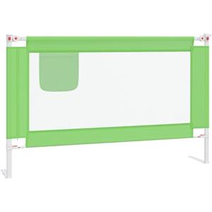 vidaXL Sponda Letto di Sicurezza per Bambini Verde 120x25cm in Tessuto