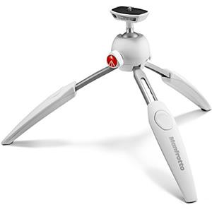 Manfrotto MTPIXIEVO-BK Treppiedi da Tavolo a 2 Sezioni, Bianco