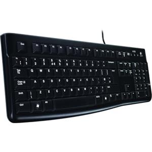 Logitech K120 Tastiera Cablata, Layout Svizzero ‎Qwertz, Nero