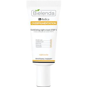 Bielenda Dr Medica Overpigmentation Step 1 Night Peeling Cream, porta visibilmente a un miglioramento delle condizioni della pelle, 30 ml