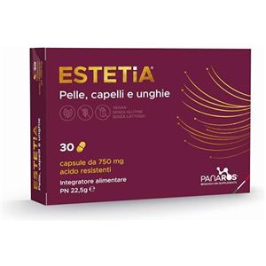 PANAROS RESEARCH ON SUPPLEMENTS ESTETiA Integratore Capelli E Unghie, Antietà E Anticaduta | Integratore Per Capelli E Integratore Unghie, Contribuisce Alla Formazione Di Collagene | Alta Concentrazione E Assorbimento | 30 Capsule