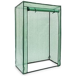 Relaxdays Serra per Pomodori, Giardino, Balcone, Telo Orto Trasparente, HLP 150x100x50 cm, Acciaio & PVC, Verde