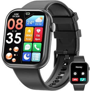 Mingtawn Smartwatch con Chiamate Bluetooth,1,85'' Smartwatch per Uomo Donna,Orologio Sportivo Impermeabile IP67 con Oltre 100 Modalità Sportive,Fitnesswatch con Contapassi Cardiofrequenzimetro per Android iOS