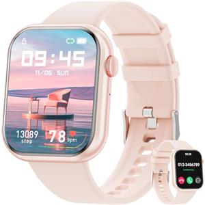 Mingtawn Smartwatch con Chiamate Bluetooth,1,85'' Smartwatch per Uomo Donna,Orologio Sportivo Impermeabile IP67 con Oltre 100 Modalità Sportive,Fitnesswatch con Contapassi Cardiofrequenzimetro per Android iOS