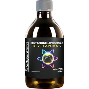Intelligent Labs Glutatione liposomiale di Intelligent Labs + vitamina C, glutatione L-ridotto da 500 mg + 1000 mg di vitamina C per porzione, 30 porzioni, senza soia