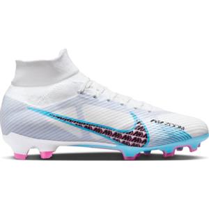 Nike Zoom Mercurial Superfly 9 PRO Fg, Scarpe da Calcio Uomo, Bianco (White Baltic Blue Pink Blast Indigo Haze), 39 EU