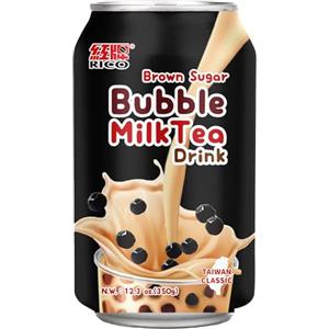RICO - Tè con bolle di latte e zucchero di canna, 1 x 340 ml