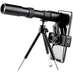 Generico Telescopio monoculare per smartphone, monocolo per adulti ad alta potenza - Monoculare compatto per il birdwatching,Telescopio con lenti rivestite multistrato, telescopio compatto per il campeggio, l'