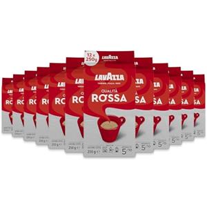 Lavazza - Caffè macinato Qualità Rossa, 12 confezioni