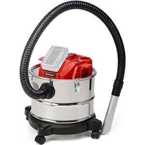 Einhell Aspiracenere a batteria TE-AV 18/15 Li C-Solo Power X-Change (Li-Ion, 18V, 100 mbar, Contenitore di raccolta da 15 L, Sistema di pulizia del filtro, Consegna senza batteria e caricatore)