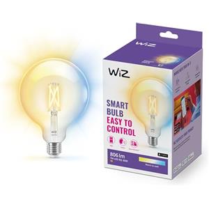 WiZ Lampadina Smart WiFi, Luce Bianca da Calda a Fredda Dimmerabile, Filament, E27, 7W, Tecnologia SpaceSense, Controllo Vocale (Alexa, Apple HomeKit, Google Home)