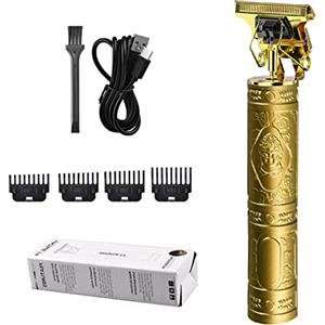 LearnLyrics Tagliacapelli professionale da uomo, tagliacapelli da barbiere con 4 pettini limite, tagliacapelli senza fili, per uomini e uso familiare