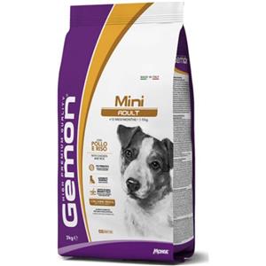 Gemon Mini Adult Crocchette con Pollo e Riso - Alimento Completo per Cani Adulti di Piccola Taglia - 3 Kg