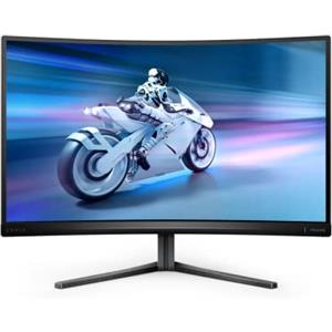 PHILIPS Evnia 27M2C5500W - Monitor da gioco curvo QHD da 27 pollici, 240 Hz, HDR400, 1 ms GtG, FreeSync Premium Pro (2560x1440, HDMI, DisplayPort, USB Hub) grigio scuro