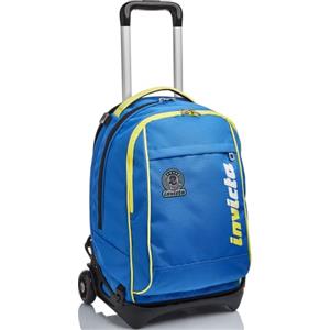 Invicta Trolley Scuola Sganciabile New Tech, Blu, 3 in 1 Spallacci per uso zaino, Zaino Scuola Bambini e Ragazzi