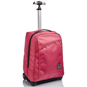 Invicta Trolley Scuola Benin, Rosa, 2 in 1, Doppio Uso, con Spallacci Uso Zaino, Maxi Capienza, Zaini e Trolley, Viaggio, Bambine e Ragazze