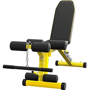 EASY BIG Panca pesi multiuso con estensore per le gambe - Panca regolabile in più posizioni per allenamento della forza, esercizi con manubri e allenamenti addominali