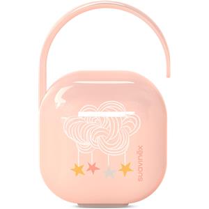 Suavinex Scatola Porta Ciuccio Dreams Rosa - Capacità 2 Succhietti, Design Moderno e Sicuro