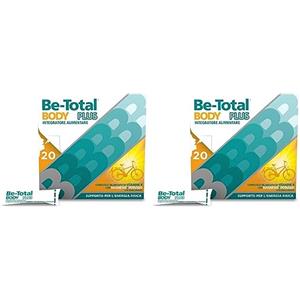 Be-Total Betotal Body Plus, Integratore Alimentare di Vitamine B, Magnesio e Potassio per il Metabolismo Energetico degli Adulti, 20 bustine, Gusto Agrumi (Confezione da 2)