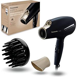 Panasonic NA9J-N825 Asciugacapelli Pieghevole con Nanoe & Double Mineral Tecnologia, Include un Ugello Duick Dry & Styling Incorporato un Diffusore, Riduce Danni Doppie Punte, Potenza 1800W