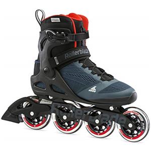 Rollerblade MACROBLADE 90, Pattini in Linea, Blu Orion/Arancio speziato, Uomini
