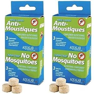 HBM Anti-Moustiques 005-PR-RAC009 - Ricarica per antilarva/antizanzare Aqualab, Durata: 1-2 Mesi (Confezione da 2)