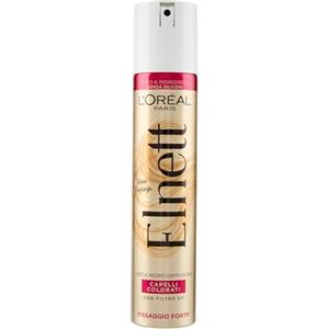 L'Oréal Paris Elnett Lacca per Capelli a Fissaggio Forte, Ideale per Capelli Colorati, Acconciature Perfette per Tutto il Giorno, Non Appesantisce, Con Filtro UV, Per Uso Quotidiano, 200 ml