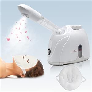 QUWOTXE Steamer viso con braccio allungato sauna facciale a vapore correttamente, per spa, seni, idratante, salone di casa, asciugamano